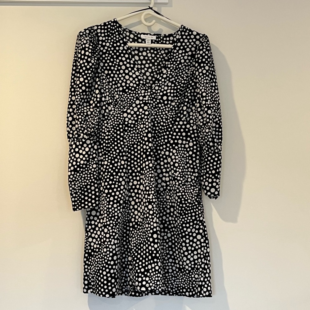 Cute black and white polka dot dress